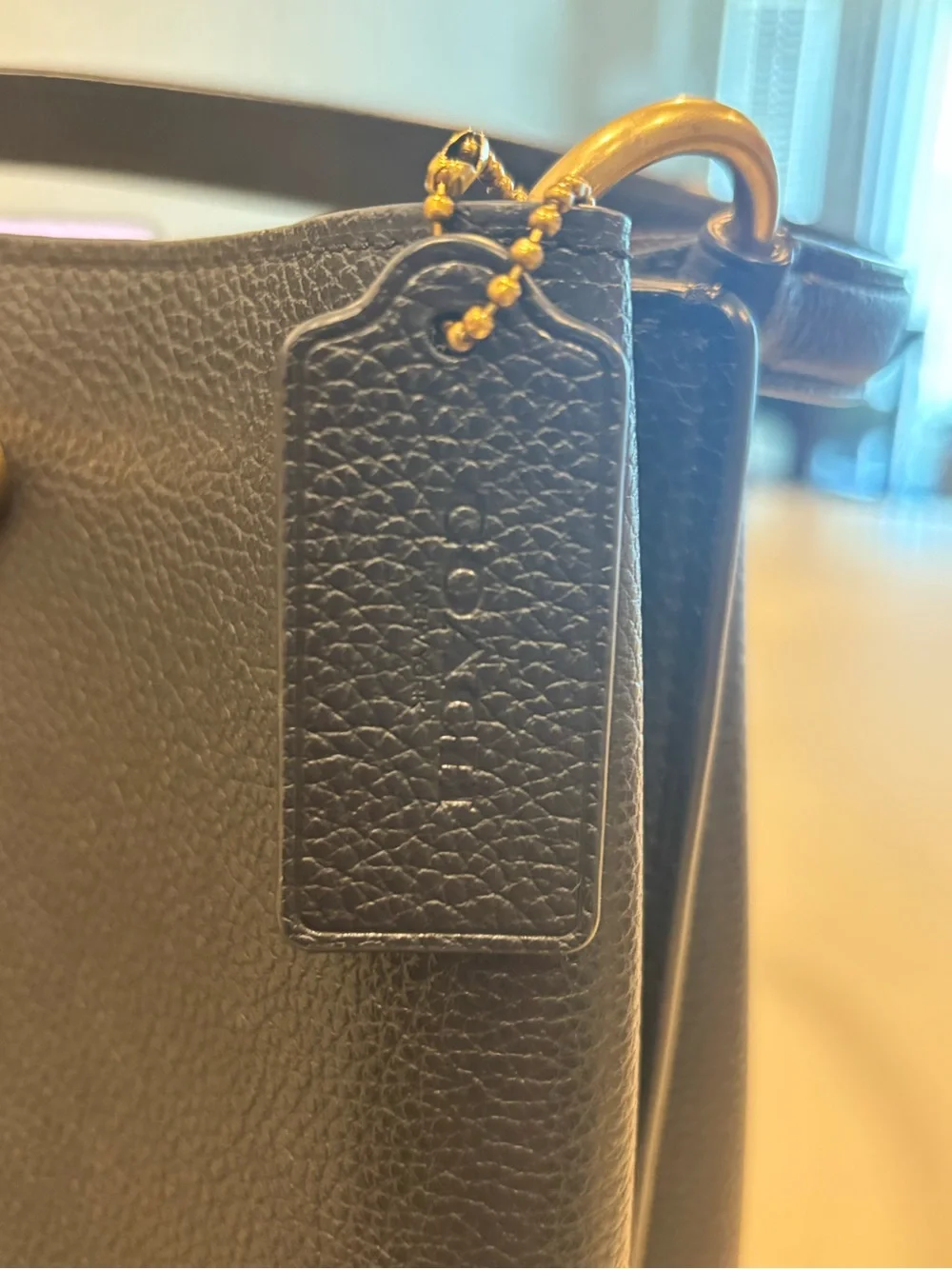 Coach black leather bucket/ Shoulder Bag